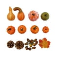 thumbnail image 3 of Juego de decoración de calabazas artificiales, decoración de otoño, espuma falsa, manualidades, calabaza pequeña realista para decorar el hogar,, 3 of 8