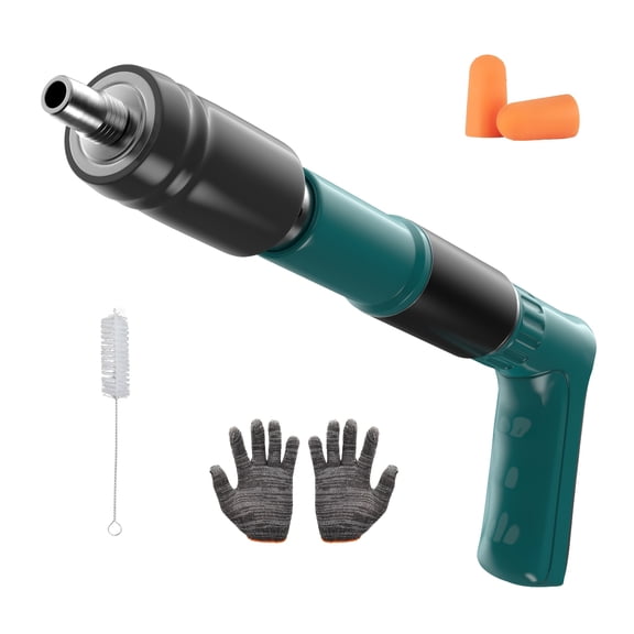 Upgraded 5-Level Adjustable Nail Gun, Ultra-High Load Professional Nail Shooter, Heavy-Duty Iron Structure, for Concrete, Brick Walls, Upholstery, Household & Construction Use