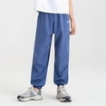 thumbnail image 2 of 5-6 Years Child Boys Workwear Relaxed Pant Pockets School Pants Sweatpants Boys Sweatpants Running Pants Blue Pants, 2 of 6