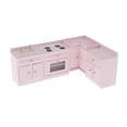 thumbnail image 1 of kusrkot Dollhouse Miniature Kitchen Furniture Cabinet Stove Sink Set 1:12 Scale Model,, 1 of 8