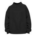 thumbnail image 2 of Jalioing Mock Neck Sweatshirt for Kids Casual Fashion Solid Color Long Sleeve Pullover Fall Winter Tops for Boys Girls, 2 of 9
