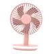 thumbnail image 2 of Ventilador de escritorio recargable con luz nocturna, portátil, oscilante, de 6 pulgadas Rosa, 2 of 9