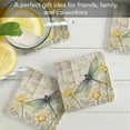 thumbnail image 3 of Thirstystone Dragonfly Poppies 4-Pack Tumbled Tile Coasters, 3 of 7