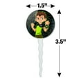 thumbnail image 6 of Ben 10 Ben Tennyson Cupcake Picks Toppers Decoration Set of 6, 6 of 7