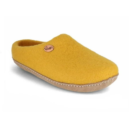 

WoolFit - Footprint: Hand-Felted Wool Slippers with Footbed for Extreme Comfort | Slip-On House Slippers for Women & Men | Slip-Resistant Washable Slippers | Whisper Silent | Indoor/Outdoor Use