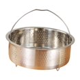 thumbnail image 3 of Cesta de vapor de acero inoxidable, colador para lavar arroz, inserto para vaporera, olla arrocera 22x95 cm, 3 of 9
