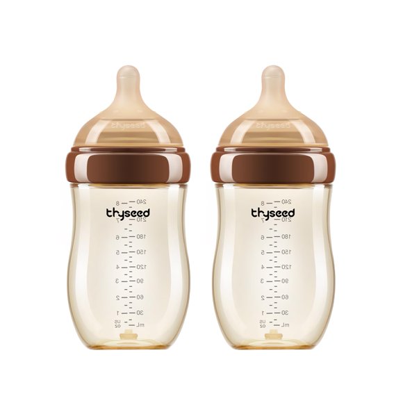 Biberón Thyseed PPSU Anticólicos 240 ml, paquete de 2