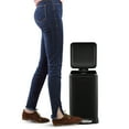 thumbnail image 3 of happimess Betty Retro Mini 3.2-Gallon Step-Open Trash Can, Charcoal Black, HPM1012B, 3 of 10