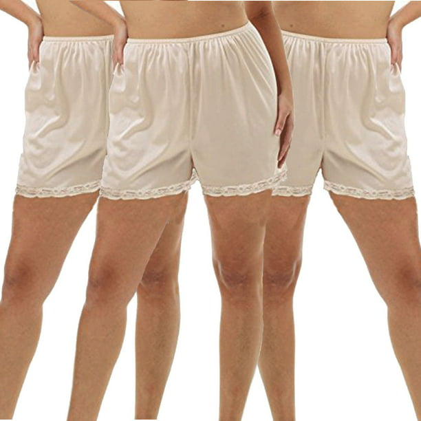 Under Moments - Women's Pettipants Cotton Culotte Bloomers Split Skirt ...