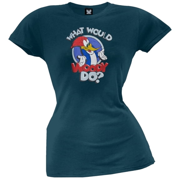 Woody Woodpecker - What Would Woody Do? Juniors T-Shirt - Small