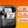 thumbnail image 4 of Phomemo Phomemo 1pc Label Makers- M110 Wireless Label Printer With 1 Roll 40x30mm/ 1.57" X 1.18" Thermal Sticker Label, Sticker Printer For Store Owner, Small Business, Office, Address, Log, 4 of 4