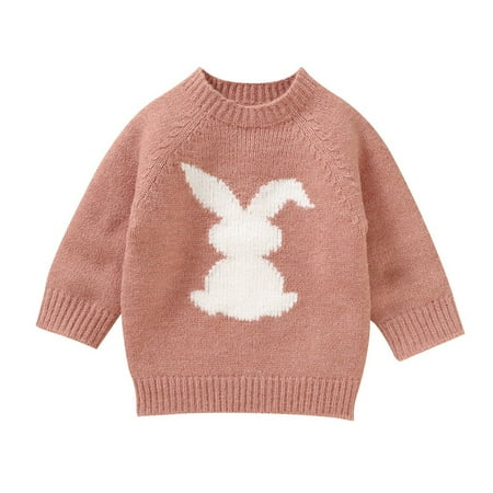 

0-3Y Kids Christmas Sweater Baby Knit Sweater Warm Crewneck Pullover Top Sweatshirts for Boys and Girls