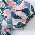 thumbnail image 3 of Summer Clearance Holiday Deals 2025! QTOCIO Toddler Girls Outfits, Baby Girl Clothes, Fashion Casual Short Sleeve Round Neck Collar Botton Printed Short Pants Sets, Green, 2 Years, 3 of 7