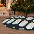 thumbnail image 6 of Lsque Space Math Times Tables Print Christmas Tree Skirt, Tree Skirt with Ties or Velcro, Perfect for Holiday Decorations, Halloween, and New Year-36", 6 of 7