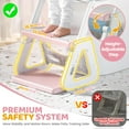 thumbnail image 2 of Asiento de inodoro Orzbow 2 en 1 con taburete rosa Potty Training, 2 of 7