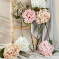 thumbnail image 5 of Hydrangea Silk Flowers Large Artificial Flowers with Stem DIY Bridal Hand Bouquet Fake Flower Heads for Wedding Centerpiece Home Decor, 5 of 8