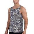 thumbnail image 2 of Xecao Daisies Flowers Men's Tank Top Workout Quick Dry Sleeveless Gym Jogging Muscle Shirts Summer Swim Beach Tops, 2 of 9