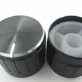 thumbnail image 2 of Switch Knob Potentiometer Cap Aluminum Alloy Sound Rotary Volume Control Floor Lamp Knob Black, 2 of 5