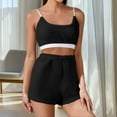 thumbnail image 1 of Pijama de moda para mujer con tapete en el pecho, suelto, con tiras elásticas, color liso, para invierno, para el hogar, top de poliéster para mujer, 1 of 8
