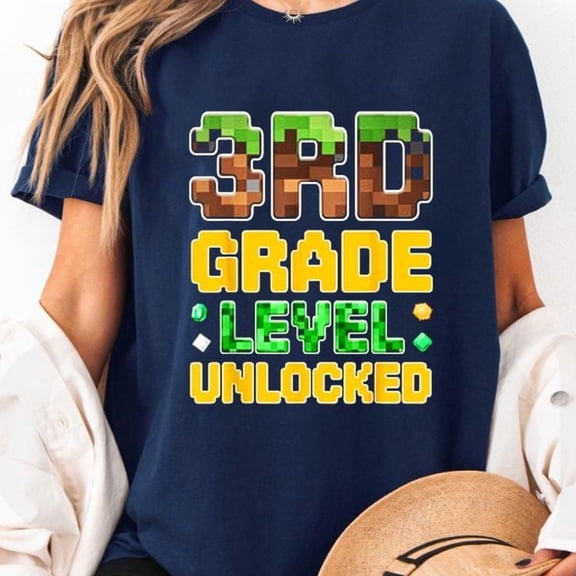 Back to School 3rd Grade Boys Gamer First Day of Third Grade Unisex, Sizes S-5XL, Gategoo