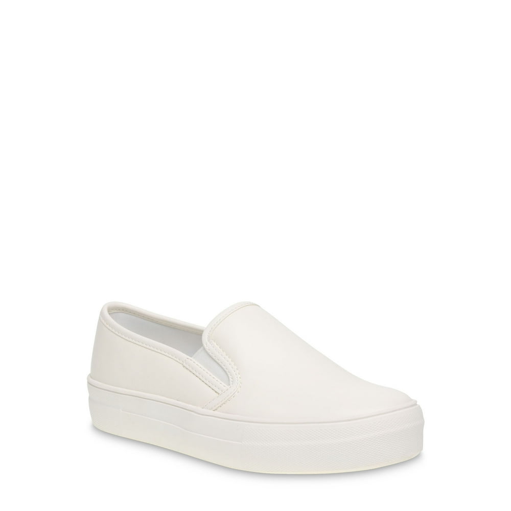 Time and Tru - Time and Tru Platform Twin Gore Slip On Sneaker (Women's) - Walmart.com - Walmart.com