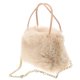 thumbnail image 1 of Plush Fluffy Tote Bag for Women with Pearl Chain, Large Capacity Elegant Shoulder Handbag for Winter, Versatile Crossbody Purse, 1 of 4