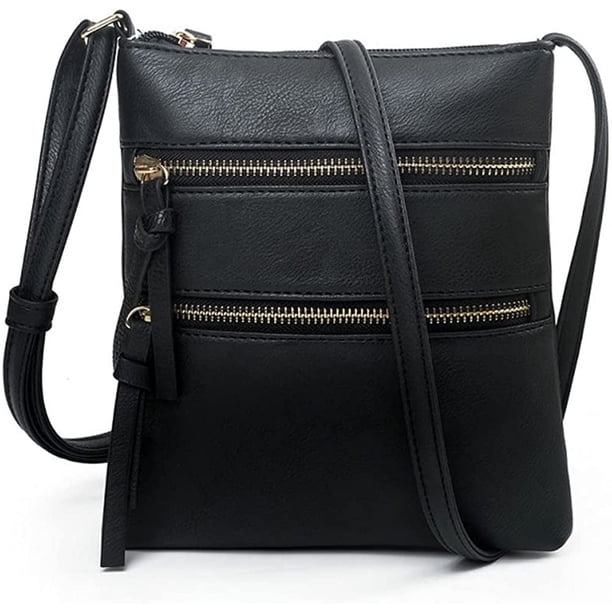 LHSHID Crossbody Purse for Women Small Shoulder Bag Sling Handbag Wallet Vintage Adjustable Tote Handbag Bag Faux Leather