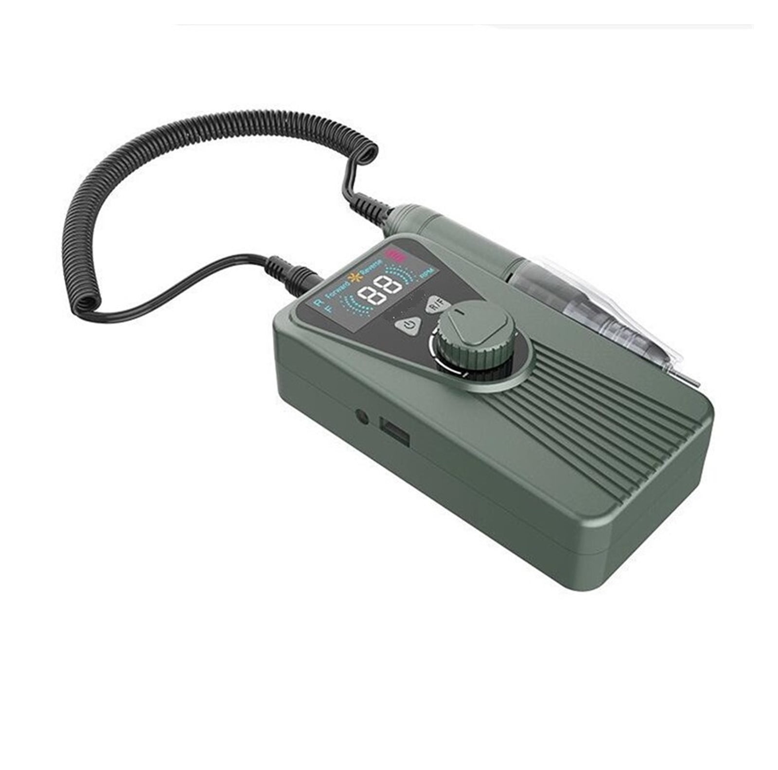 Professional Nail Drill Machine 35000 RPM, Portable Rechargeable Electric Nail E File Machine For Acrylic Nails Gel Polishing Removing, Cordless Nail Drill For Home Salon
