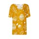 thumbnail image 4 of Blusas de Verano de las Mujeres Casual Gradiente Manga Corta V-Cuello Superior, Ligera Imitación de Tela de Estante para la Primavera Y el Verano Diario Y de Fiesta, 4 of 5