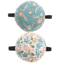 2pcs Pin Cushion Wrist Pin Cushions Wearable Needle Pincushions Sewing Tools for Sewing Tailor Cloth Ruler(Random Style)