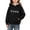 F183-Black, variant on hengsof Girls Halloween Warm Hoodie Kids Print Pullover with Pocket Toddler Fall Winter Long Sleeve Sweatshirt 3-14Years