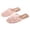 Pink, variant on Embroidered Flower Linen Slippers for Women Closed Toe House Shoes Breathable Woven Floral Non-Slip Indoor Outdoor Slide, White, 38