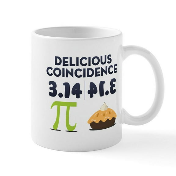 CafePress - Delicious Coincidence Mug - 11 oz Ceramic Mug - Novelty Coffee Tea Cup