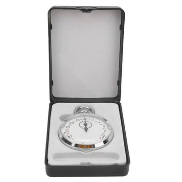 Mgaxyff Mechanical Stopwatch,Mechanical Stopwatch Round Sports Chronograph Running Timer Physics Teaching Equipment,Sports Timer