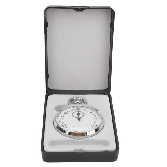 Mgaxyff Mechanical Stopwatch,Mechanical Stopwatch Round Sports Chronograph Running Timer Physics Teaching Equipment,Sports Timer