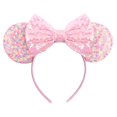 thumbnail image 1 of Diadema clásica con orejas de ratón para mujeres y niñas, diadema de princesa para fiesta y Festival, lazo de lentejuelas para niños, bonitos nuevos accesorios para el cabello para mujer, 1 of 3