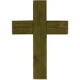 thumbnail image 3 of Ekena Millwork 20"W x 36"H x 3/4"D Vintage Farmhouse Cross, Barnwood Decor Collection, Restoration Green, 3 of 10