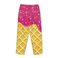 thumbnail image 5 of Junzan Red Ice Cream Women'S Pajama Pants Drawstring Comfy Sleep Bottoms With Pockets, 5 of 9