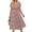 D-Pink, variant on Women Summer Dresses Short Sleeve V Neck A-Line Midi Dress Ladies Boho Beach Floral Print Sundress