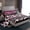 Black Hotpink, variant on Manfei Wildlife Leopard Zebra 4 Pieces Queen Sheet Sets for Female Men,Animal Print Patchwork Ultra Soft Flat Sheet,Geometric Stripes Queen Fitted Sheet,Breathable Home Decor