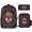 Atom, variant on Autumn Pumpkins 3 Piece Backpack Sets 17 Inch Bookbag, Insulated Lunch Bag & Pencil Case Combo