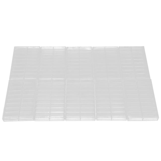 10pcs 18 Grid Watch Parts Storage Box Watch Repairing Spare Parts Screw Accessories Case