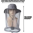 thumbnail image 3 of Velo de apicultor/sombreros de mosquitera para apicultura de abejas con red/gorra de protección solar para senderismo, 3 of 5