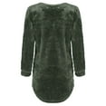 thumbnail image 6 of Sweaters For Women Crew Neck Plush Top Long Sleeve Thin Fashion Pullover Sweater Polyester Green Size S-5Xl Oversized Sweaters For Women, 6 of 6
