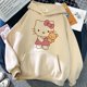 thumbnail image 1 of Sudadera estética para mujer 2024, ropa grunge Y2k, sudadera clásica japonesa de dibujos animados con capucha de Hello Kitty, tops retro de otoño e invierno, 1 of 1