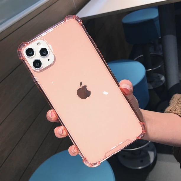 Funda transparente a prueba de golpes para iPhone 14 13 12 Mini 11 ProMax XS XR 6S 7 8Plus, carcasa transparente antigolpes para teléfono, funda trasera suave de TPU Tan Jianjun unisex