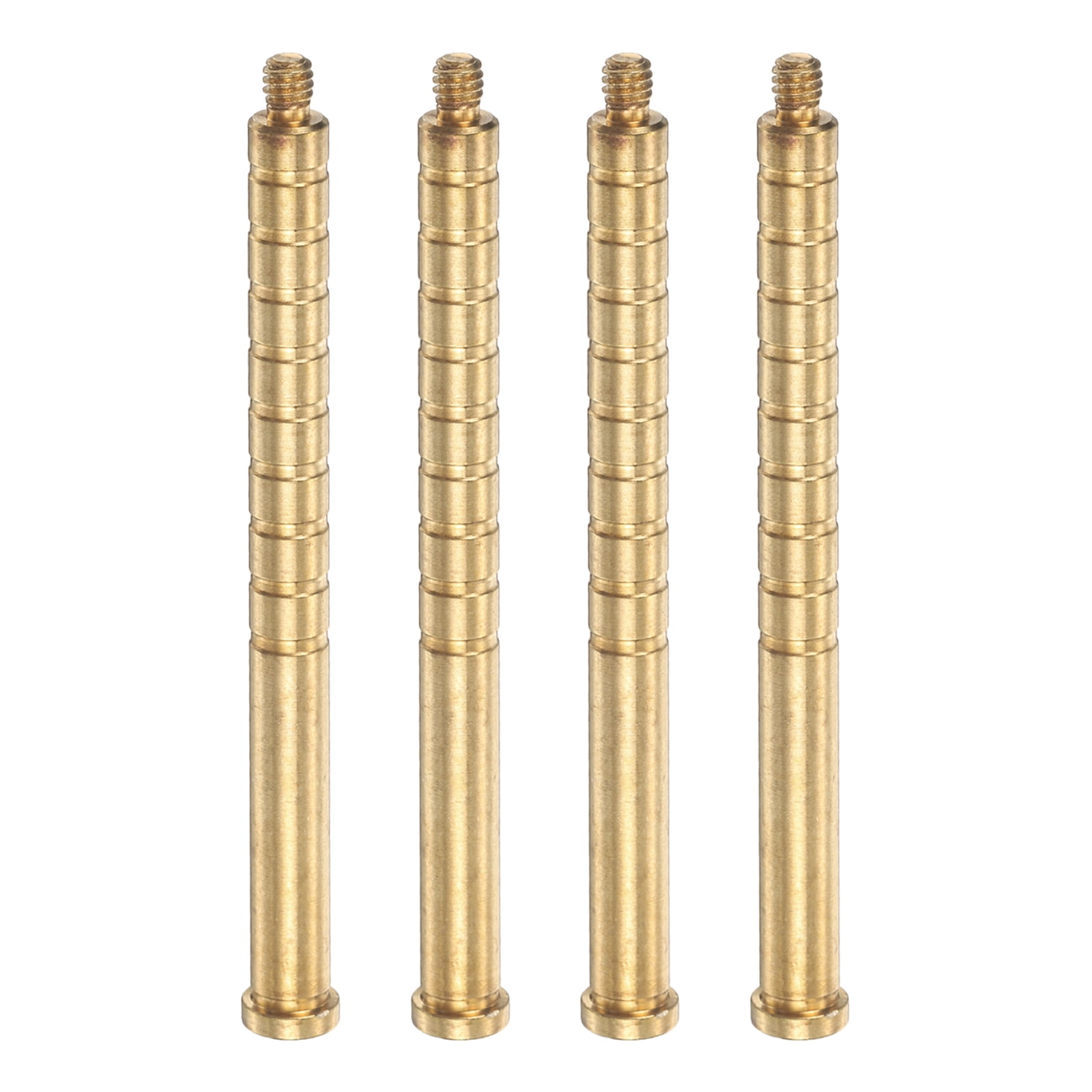 Uxcell Arrow Insert 250 Grain Archery Brass Screw Insert Arrow Weight with Copper Base Archery Hunting Accessory for 6.2mm/0.244 Carbon Arrow Field Points Shaft 4 Pack & Brass