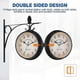 thumbnail image 3 of Retro Station Clock, Double Dial Wall Clock for Indoor and Outdoor Use, 3 of 5