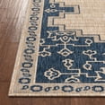 thumbnail image 4 of Well Woven Siare Blue Beige Indoor/Outdoor Oriental Medallion Area Rug (5'3" x 7'3"), 4 of 10