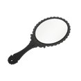 thumbnail image 5 of Unique Bargains 1pc Stylish Flower Pattern Handheld Mirror for Personal Grooming Black, 5 of 5